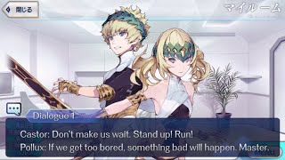 【FGO】Dioscuri Saber Dialogue Lines My Room Translation「Eng Sub」【FateGrandOrder】 [upl. by Shep]