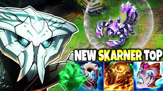 NEW SKARNER REWORK TOP IS OP WITH OUR SEASON 14 IMMORTAL BUILD GUIDE 🔥 LoL Skarner s14 Gameplay [upl. by Marmaduke839]