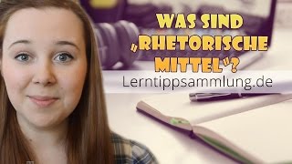 Rhetorische Mittel  Was ist das  Lerntippsammlungde [upl. by Enyawed]