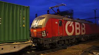 ÖBB Vectron departing Břeclav [upl. by Sinoda]