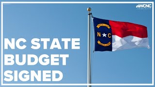 NC state budget signed [upl. by Merceer]