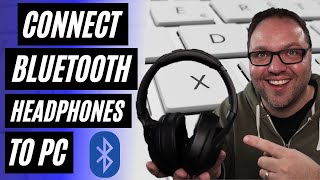 How to Connect Bluetooth Headphones to PC  Windows 10 🎧 [upl. by Eimia]