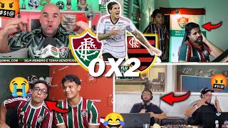 REAÇÕES TRICOLORES REVOLTADOS E TRISTEZA TOTAL FLUMINENSE 0X2 FLAMENGO VAMOS RIR KKKKK [upl. by Anomar]