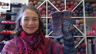 Kikos Knitting Podcast 212  Beaded fingerless mitts [upl. by Leahcar]