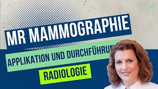 Radiologie  MR Mammographie Applikation [upl. by Eveline]