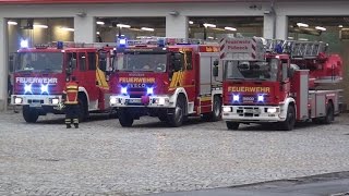 ALARMIERUNG  ALARMFAHRTEN Gefahrgutübung SaaleOrlaKreis Pößneck [upl. by Neetsyrk]