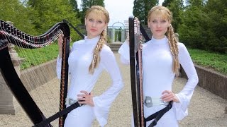 STAR WARS Medley  Harp Twins [upl. by Leynad389]