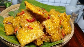 BUKAN TEPUNG BERAS BUKAN TERIGU TAPI BIKIN TEMPE GORENG GARING GURIH [upl. by Goodkin256]