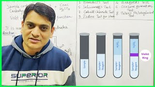 Part 1 Molisch Test with Reactions  Test for Carbohydrates [upl. by Tommie]