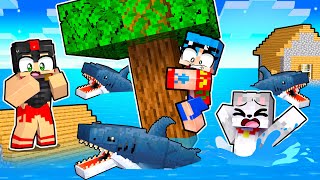 Minecraft PERO el AGUA SUBE cada MINUTO 😱 Los COMPAS [upl. by Friedrich]