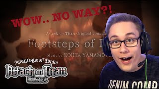 Attack on Titan OST  Footsteps of Doom REACTION  THIS IS A 10 OUT OF 10 [upl. by Alethea]