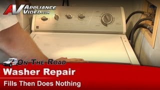 Whirlpool Washer Repair  Fills Then Does Nothing  Lid Switch [upl. by Linetta70]