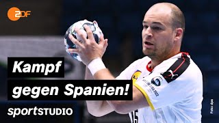 Deutschland – Spanien Highlights  HandballEM 2022  sportstudio [upl. by Arabele553]