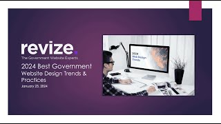 Webinar 2024 Best Government Website Design Trends amp Practices [upl. by Ydnam18]