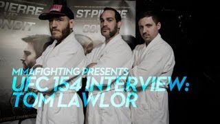 UFC 154 Tom Lawlor Talks Sumo Suave Hopes for Montreal Screwjob Replay [upl. by Ahaelam]