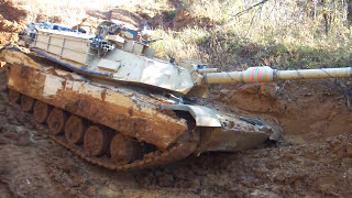 M1 Abrams Tank Stuck in Mud  M1A1 OFF Roading [upl. by Emmit931]