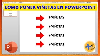 Cómo AGREGAR VIÑETAS en POWERPOINT [upl. by Rafferty]