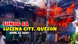 Sunog sa Trinidad Ext Brgy 1 Lucena City Quezon April 23 2024 [upl. by Lajes133]