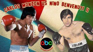 Carlos Monzon vs Nino Benvenuti 2 ABC 1080p 60fps [upl. by Dupuy]