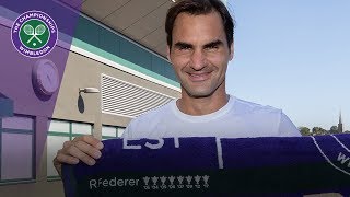 Roger Federer remembers his eight Wimbledon titles [upl. by Helbona291]