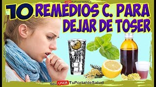 Como ELIMINAR LA TOS SECA con Estos 10 Remedios Caseros Para La TOS [upl. by Pontone755]