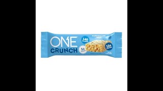 One Crunch Marshmallow Treat Protein Bar Review [upl. by Lowis]