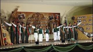 Millat ka Pasban ha Muhammad Ali Jana live Singing at LGES [upl. by Naimed243]