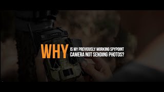 Why is my Previously Working SPYPOINT Camera Not Sending Photos  SPYPOINT [upl. by Samara827]