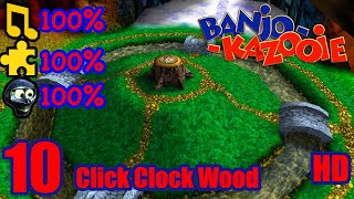 Banjo Kazooie HD 100 Walkthrough Part 10  Click Clock Wood [upl. by Nalyt448]