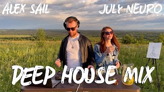 Melodic amp Deep House Sunset Mix  Alex Sail amp July Neuro  Нейрографика и Музыка для Расслабления [upl. by Derf]