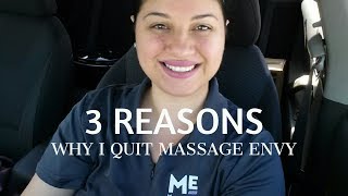 3 REASONS WHY I QUIT MASSAGE ENVY [upl. by Carena]