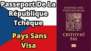 Passeport De La République Tchèque  Pays Sans Visa 2024 [upl. by Zea18]