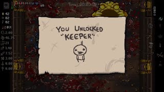 Best and easiest way to unlock the keeper in binding of isaac not clickbait read desc [upl. by Treborsemaj]