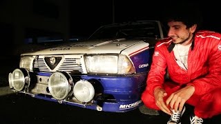 Alfa 75 Rothmans Rally Conrero integrale  Davide Cironi Drive Experience ENGSUBS [upl. by Pillihp]