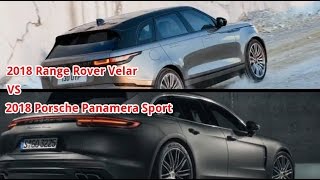 2018 Range Rover Velar VS 2018 Porsche Panamera Sport  Compare Cars luxury and sporty [upl. by Assilev]