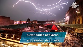 Así se vio la granizada en la Ciudad de México [upl. by Regor]