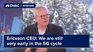 Ericsson CEO Börje Ekholm Were still very early in the 5G cycle [upl. by Kcinom]