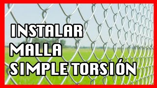 Instalar la malla de Simple Torsion de rombos  BARATA [upl. by Begga78]