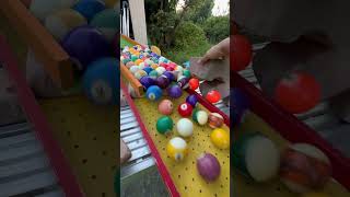 Healing rain gutter billiard ball marble run asmrasmr [upl. by Stoat553]