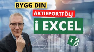 Bygg din aktieportfölj i Excel med Datatyp aktier [upl. by Aekan]