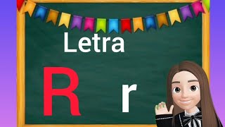 letra R r mayúscula y minuscula silabas ra re ri ro ru para niños aprender a leer [upl. by Shirberg228]