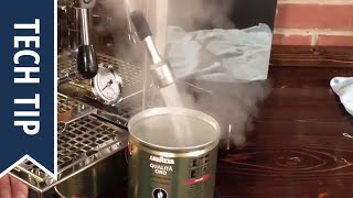 How To Drain a DualBoiler E61 Espresso Machine [upl. by Aglo]