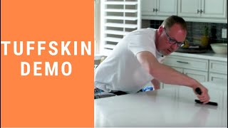 How To Maintain Your Countertop Tuffskin Installation Demo by Surface Savers [upl. by Veleda]