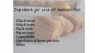 Ricetta madeleines  Madeleines recipe [upl. by Rene]