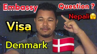 Denmark interview questions Embassy ask interview after visa lodge [upl. by Maye498]