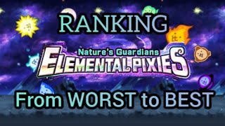 The Battle Cats Ranking the ELEMENTAL PIXIES From Worst to Best [upl. by Abby958]