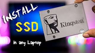 How to install SSD in Laptop  SSD vs HDD Speed Test Lenovo G5070 Upgrade [upl. by Hedwig565]