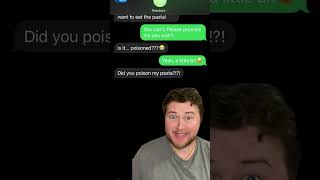 Don’t Eat The Pasta🍝😱 Texting Random Numbers comedy text prank shorts [upl. by Draillih]