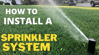 How To Install a Sprinkler System under 400 [upl. by Dihahs465]