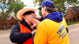 Texas Fan Trolls Michigan [upl. by Ahseyd]